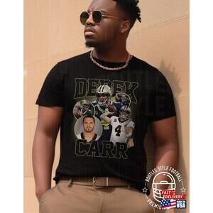 Derek Carr Football Shirt For Men Women 90S Bootleg Style Classic Tee Unisex